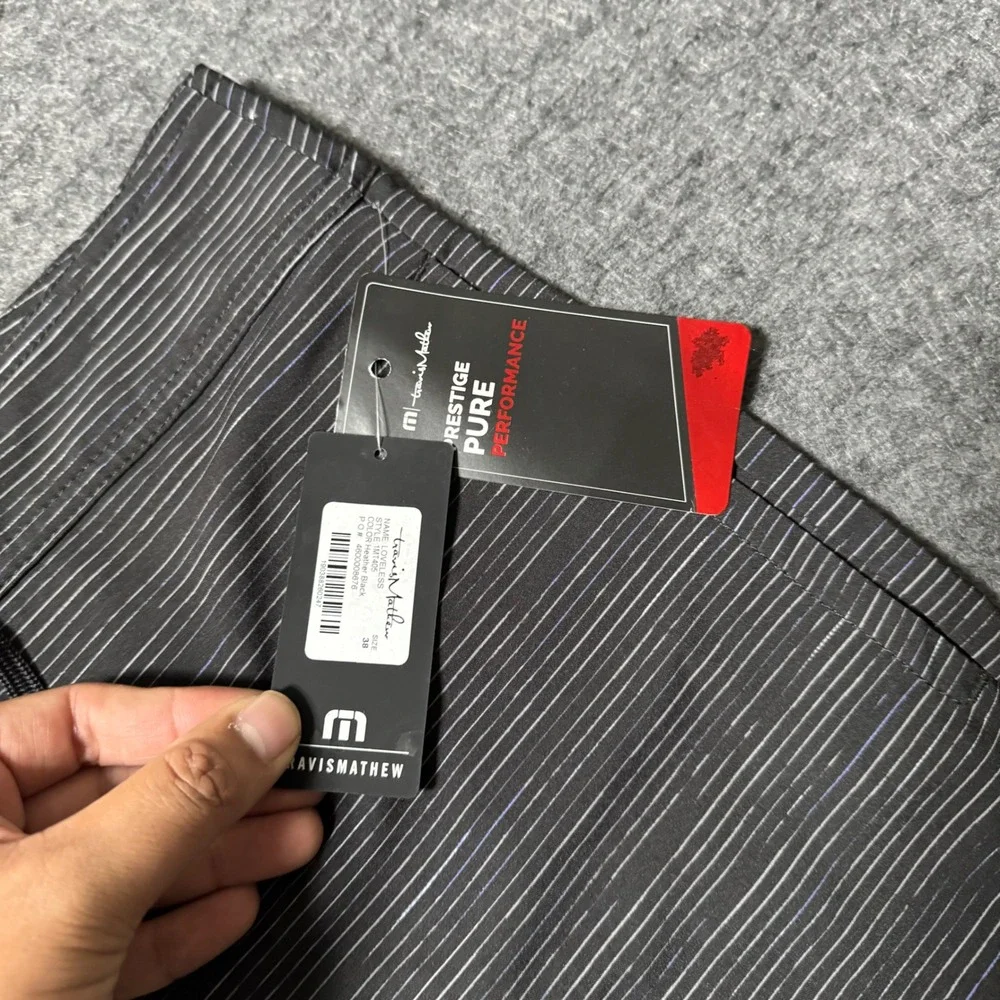 NEW TravisMathew Loveless Board Shorts 38 Black Prestige Pure Performance